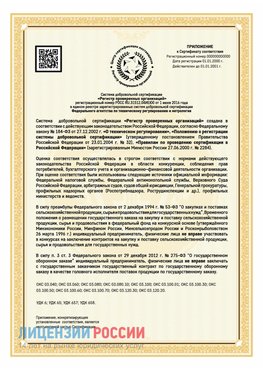 Приложение к сертификату для ИП Соликамск Сертификат СТО 03.080.02033720.1-2020